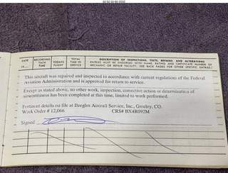 N8377W logbooks 2022-08-01 engine log