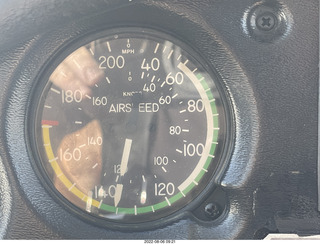 high airspeed on gauge