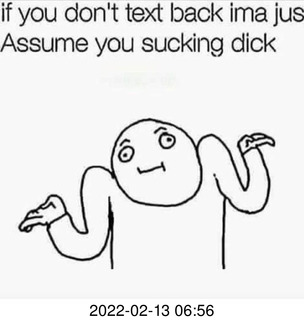 Facebook - text back sucking dick