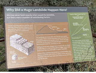 Marcus Landslide Trail sign