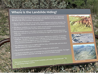 Marcus Landslide Trail sign