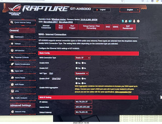 Rapture Router screen