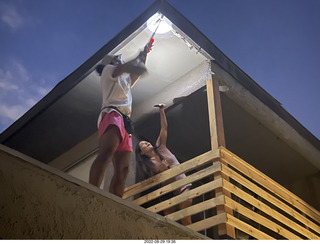 my terrace roof + Anthony and Olga