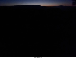 Bryce Canyon stars at night - dawn