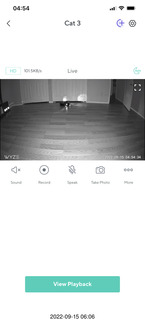 Wyze view of Sharknado robot vacuum with LIDAR