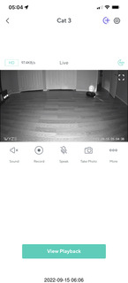 Wyze view of Sharknado robot vacuum with LIDAR