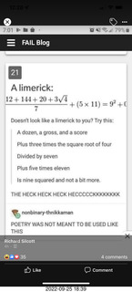 Facebook - a math limerick