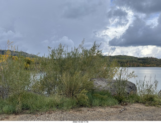 Utah - drive north to lake - rain