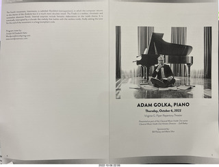 Mesa Arts - Adam Golka, Piano program