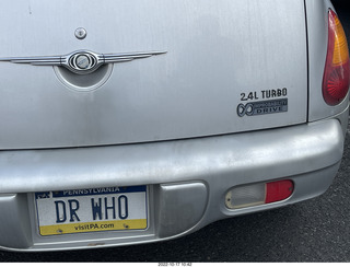 Dr. Who license plate