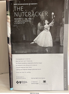 Phoenix Symphony Hall - Ballet Arizona - Nutcracker program