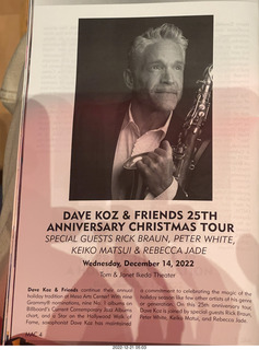 Mesa Arts- Dave Koz program