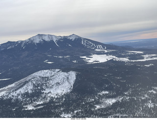 aerial - mountains north of Flagstaff - Mount Humphries