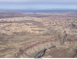 52 a1n. aerial - Canyonlands south of Confluence