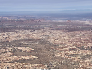 54 a1n. aerial - Canyonlands south of Confluence