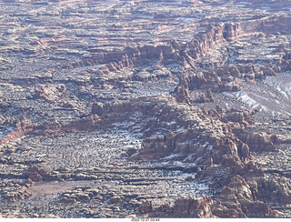 58 a1n. aerial - Canyonlands south of Confluence - the Needles