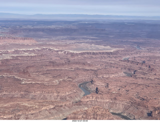 aerial - Canyonlands south of Confluence - the Needles