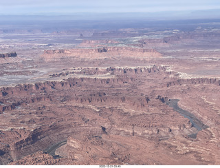 75 a1n. aerial - Canyonlands on Colorado River side