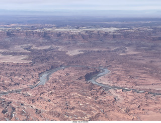 85 a1n. aerial - Canyonlands on Colorado River side