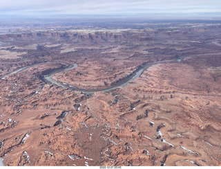 87 a1n. aerial - Canyonlands on Colorado River side