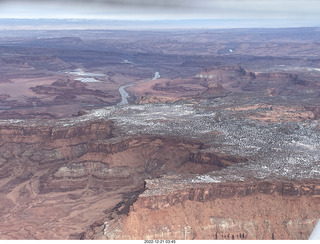 89 a1n. aerial - Canyonlands on Colorado River side
