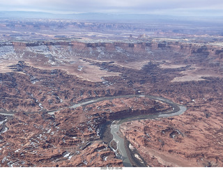 91 a1n. aerial - Canyonlands on Colorado River side