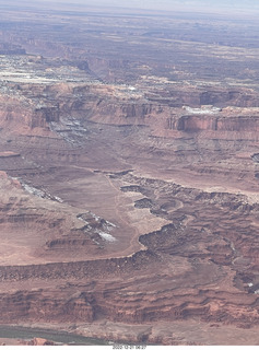 aerial - Canyonlands on Colorado River side
