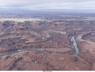 99 a1n. aerial - Canyonlands on Colorado River side