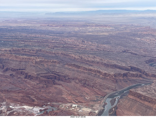 107 a1n. aerial - Canyonlands on Colorado River side