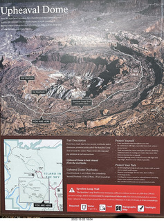 Utah - Canyonlands - sign - Upheaval Dome