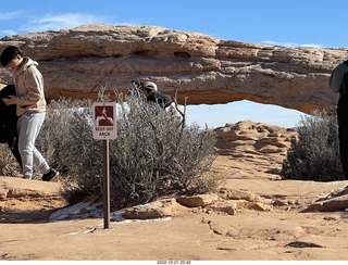 Utah - Canyonlands - sign - Mesa Arch