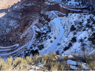 Utah - Canyonlands - Shafer Viewpoint and road