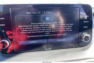 Hyundai introductory screen - sending data back to Hyundai? Am I paranoid enough?