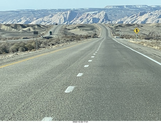 6 a1n. Utah - driving from moab to hanksville - San Rafael Reef