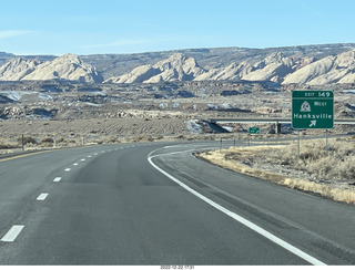 23 a1n. Utah - driving from moab to hanksville - Interstate 70 - San Rafael Reef