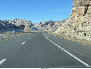 25 a1n. Utah - driving from moab to hanksville - Interstate 70 - San Rafael Reef