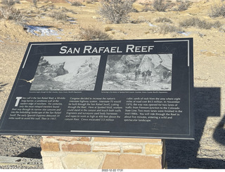 Utah - driving from moab to hanksville - Interstate 70 - San Rafael Reef - sign
