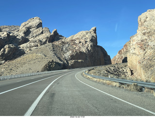 56 a1n. Utah - driving from moab to hanksville - Interstate 70 - San Rafael Reef