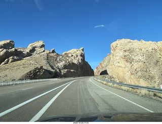 57 a1n. Utah - driving from moab to hanksville - Interstate 70 - San Rafael Reef