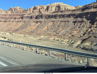 67 a1n. Utah - driving from moab to hanksville - Interstate 70 - San Rafael Reef