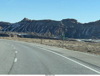 116 a1n. Utah - driving from moab to hanksville - Interstate 70 - San Rafael Reef