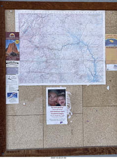 Utah - Hanksville - sign and map