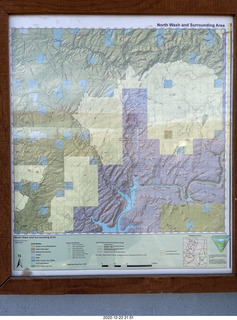 Utah - Hanksville - sign and map