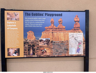 Utah - Goblin Valley State Park - sign