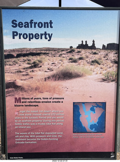 178 a1n. Utah Goblin Valley State Park - valley of goblins - Seafront Property sign