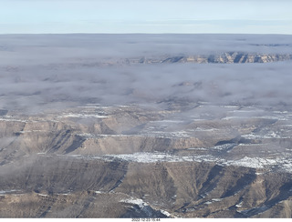 26 a1n. aerial - canyonlands - Green River, Desolation Canyon, Book Cliffs - thin clouds