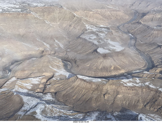 30 a1n. aerial - canyonlands - Green River, Desolation Canyon, Book Cliffs - thin clouds