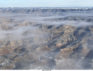41 a1n. aerial - canyonlands - Green River, Desolation Canyon, Book Cliffs - thin clouds