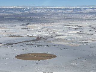 115 a1n. aerial - canyonlands - sand wash to vernal - crop circle