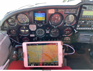 aerial - canyonlands - my airplane instruments + ForeFlight
